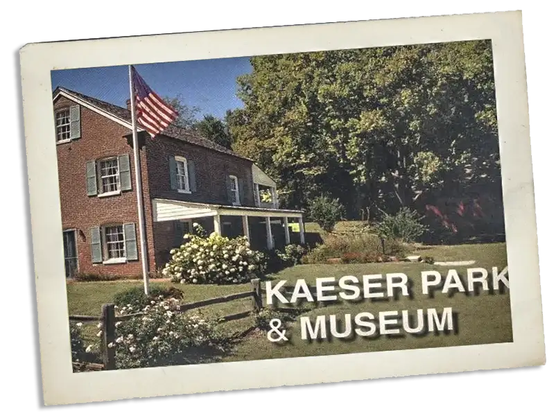 old photograph of the kaeser park and museum highland illinois